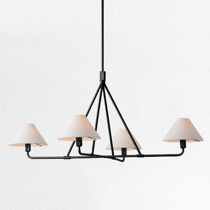 4 Light Pendant Fixture Modern Minimalist Chandelier