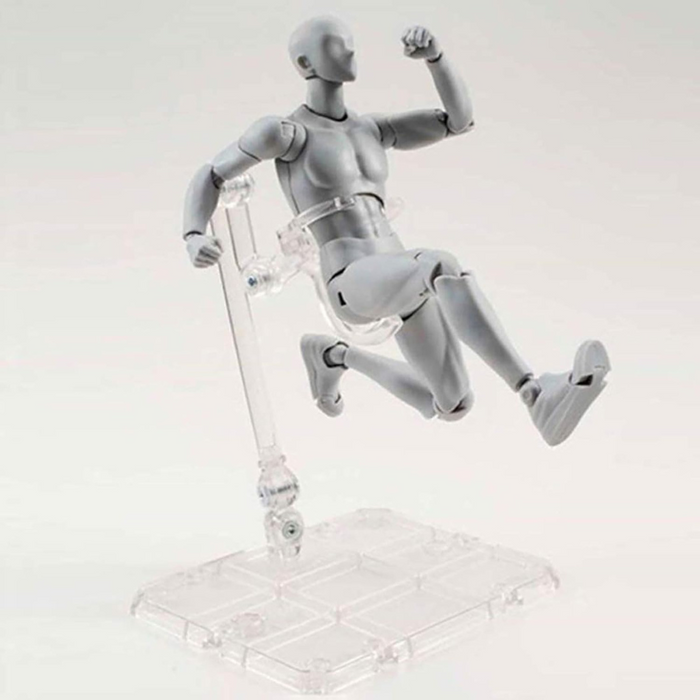Body Kun Artist Gray Male Mannequin With Stand For Sketching