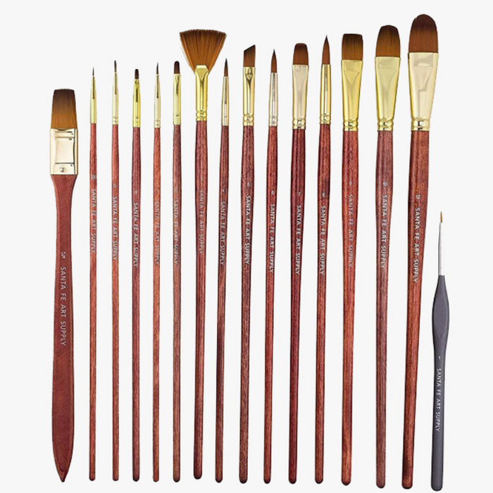 Artist Paintbrush Set - 15 Brushes