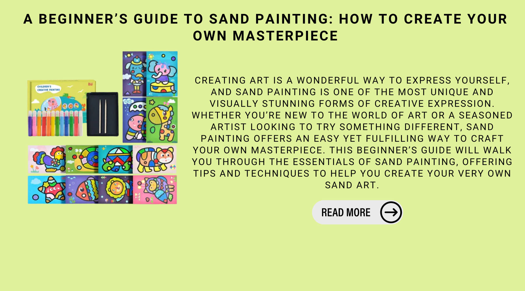 A Beginner’s Guide to Sand Painting: How to Create Your Own Masterpiece