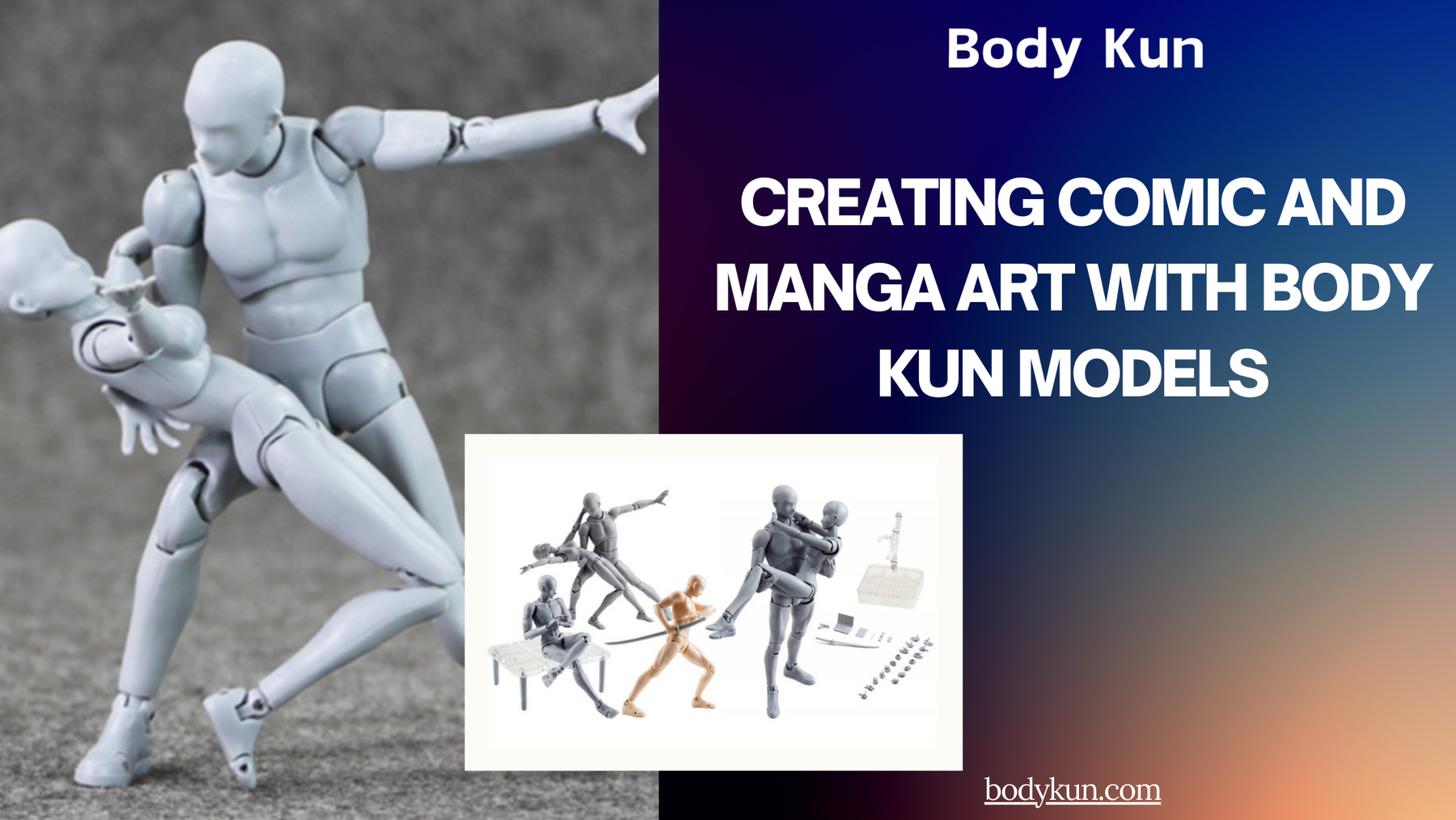 Creating Comic and Manga Art with Body Kun Models