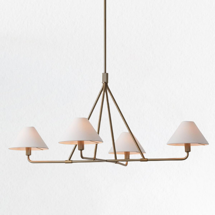4 Light Pendant Fixture Modern Minimalist Chandelier