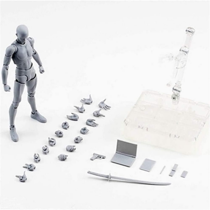 Action Figures Body Kun Artist Mannequin With Sword For Animation