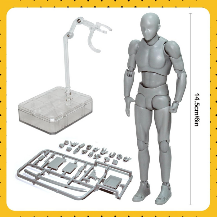 Action Figures Body Kun Artist Mannequin With Sword For Animation