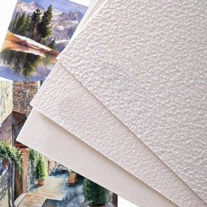 12 Sheets Pure Cotton Pulp Thickened Coarse Paper Art
