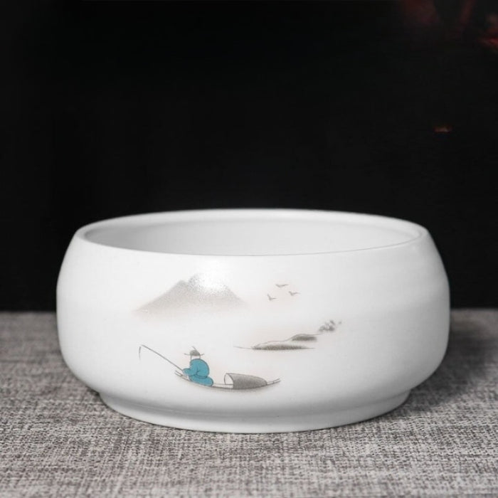Ceramic Chinese Painting Water Bowl