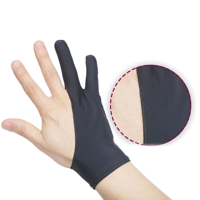 2 Fingers Drawing Glove Anti-Fouling