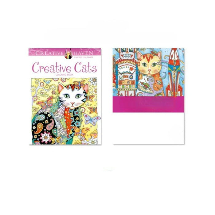 24 Pages Creative Cat Colouring Book