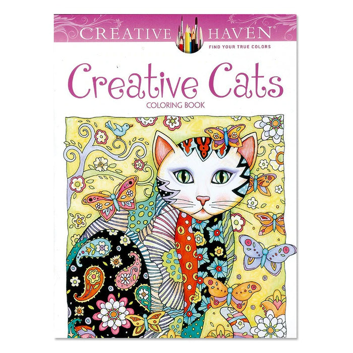 24 Pages Creative Cat Colouring Book