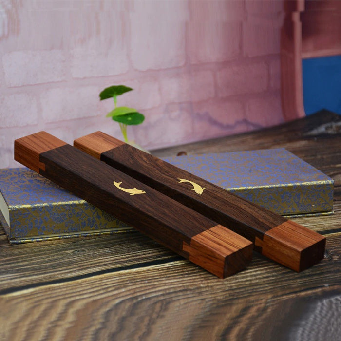 Carved Sandalwood Calligraphy Paperweights