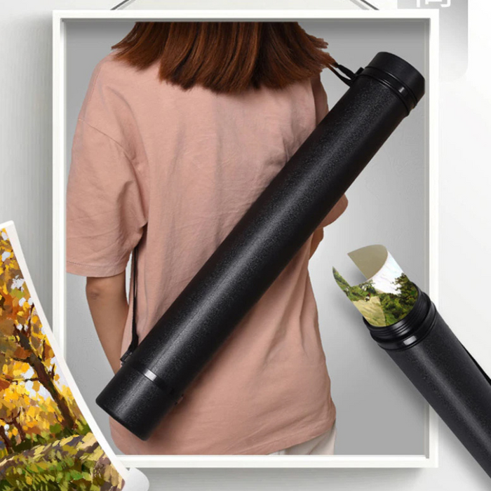 Expandable Document Storage Tube With Carrying Bag