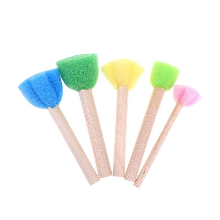 5PCs Toddler Sponge Stamp Brush