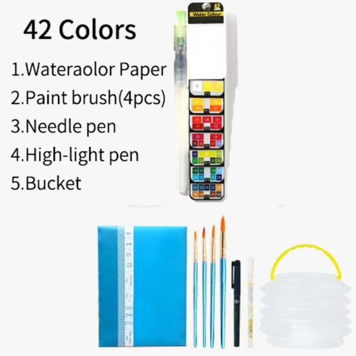 Foldable Solid WaterColor Paint Set