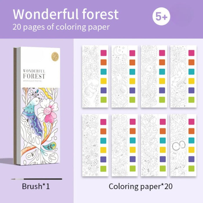 20-Page Watercolour Paper Comes With Paint