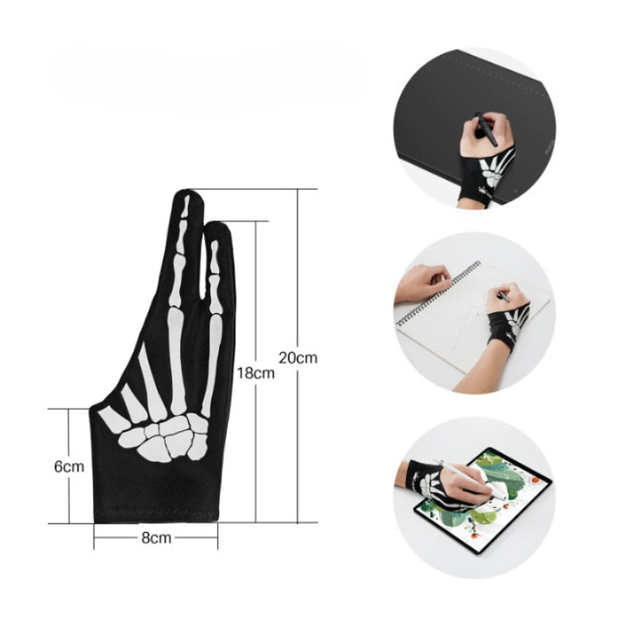 Skeleton Design Two-Finger Anti-Fouling Glove